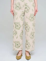 Pret - Moven - Wide-Leg Trousers with Floral Embroidery and Sequin Details - Skin