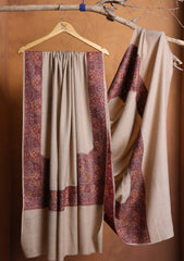 Pashmina Embroidered Border Shawl D#12 - Skin 1