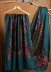 Pashmina Zari Jamawar Shawl D#05 - DS Green 2