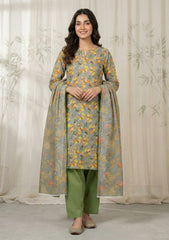 Lawn - Rubaaiyat - Chikankari 26 - Organza Dupatta - D#01 - D Grey
