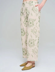 Pret - Moven - Wide-Leg Trousers with Floral Embroidery and Sequin Details - Skin