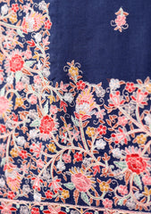 Pashmina Emb Jaaldar Shawl D - 06 - N Blue