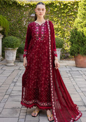 Lawn - Marjjan - Ruhi - Unstitched 25 - MLL-03 A (MAROON)