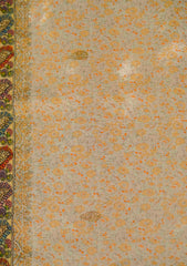 Digital Printed Lawn Shawl Qalamkar Patch D - 01 - G Grey