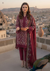 Winter - Riwaj - Printed Marina - 3 Pcs - Wool Shawl 25 - D#47