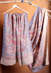 Pashmina Jamawar Shawl D#182 - Skin