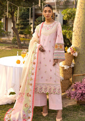 Pret - Tessa - Luxury Lawn 25 - D#04 -Blush Bloom