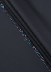 Dormeuil Exel Unique Stretch Wool Fabric - Black