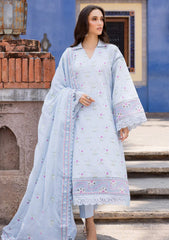 Lawn - Marjjan - Seraya - Embroidered 25 - MBL#20-A - ICE BLUE