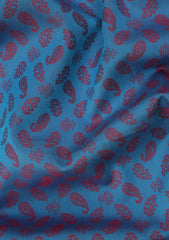 Elite Men Thai Fine Selvage Cotton & Jacquard Fabric - F Maroon
