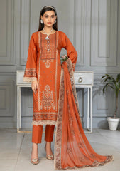 Lawn - Azam Arts - Saffron Premium 25 - D#1710