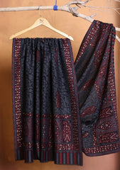 Pashmina Zari Jamawar Shawl D#224 - Black