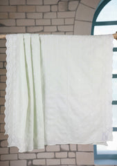 Embroidered Lawn Summer Shawl D#49 - Mint Green