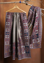 Pashmina Zari Jamawar Shawl D#18 - Off White