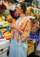 Lawn - Mushq - Hemline - La Dolce - Prints Vol-2 - HUN25#3B - WATER LILY