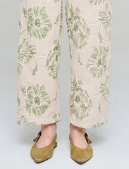 Pret - Moven - Wide-Leg Trousers with Floral Embroidery and Sequin Details - Skin