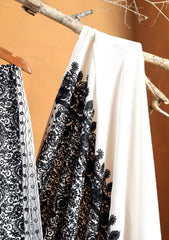 Pashmina Ari Work Jaaldar Shawl D#43 - B White