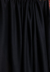 Pashmina Embroidered Border Shawl D#13 - Black