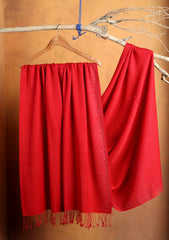 Pashmina Stone Work Shawl D#07 - Red