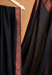 Pashmina Embroidered Border Shawl D#13 - Black