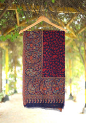 Pashmina Jamawar Shawl D - 49 - N Blue