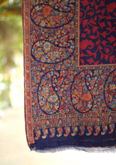 Pashmina Jamawar Shawl D - 49 - N Blue