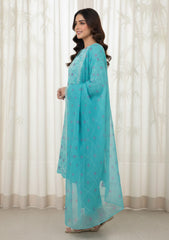 Lawn - Rubaaiyat - Embroidered 26 - 3 Pcs - D#08 - Ferozi