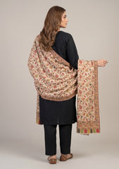 Winter - Riwaj - Pashmina Kani Jamawar 3 Pcs Suit - D#02 - Black