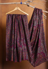 Pashmina Jamawar Shawl D#09 - Magenta