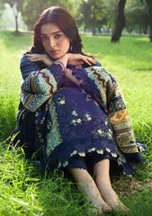 Winter - Elaf Premium - Wilderness - Pashmina Shawl Edit 26 - EWR#3A - BLUES