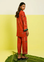 Winter - Sahar - Elara - Printed Fall - 2 Pcs - AW1-25-25 - Rustic Aztec