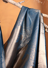 Silk Zari Jamawar Shawl D#49 - Zink