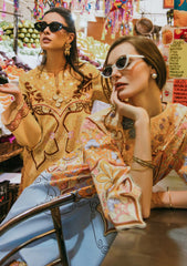 Lawn - Mushq - Hemline - La Dolce - Prints Vol-2 - HUN25#3B - WATER LILY