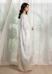 Lawn - Rubaaiyat - Digital Printed 26 - 2 By 2 - D#21 - White