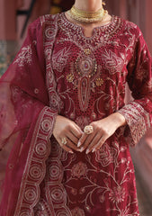 Formals - Zainab Fazlani - Elysian - Luxury Chiffon 25 - ZFEC#05 - Crimson Aura