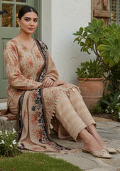 Winter - Riwaj - Printed Marina - 3 Pcs - Wool Shawl 25 - D#28