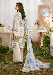 Lawn - Elaf - Summer Prints 25 - EPS#6A - IVORY PETALS