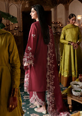 Lawn - Cross Stitch - Eid Edit 26 - LWN#101 - CRIMSON DRAPE