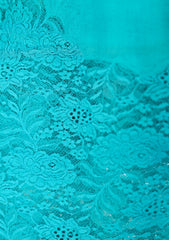 Pashmina Net Patch Work Scarf D - 04 - D Ferozi