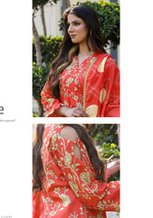 Lawn - Sidra Aleem - Print Series 25 - Orange