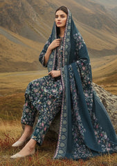 Winter - Riwaj - Printed Marina - 3 Pcs - Wool Shawl 25 - D#84