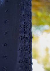 Lawn Embroidered Shawl D - 32 - N Blue