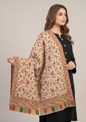 Winter - Riwaj - Pashmina Kani Jamawar 3 Pcs Suit - D#02 - Black