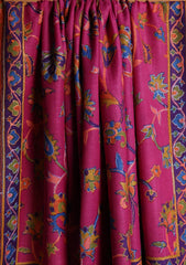 Pashmina Qalamkari Needle Work Shawl D#12 - Multi