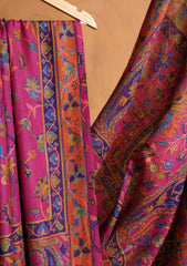 Pashmina Qalamkari Needle Work Shawl D#12 - Multi