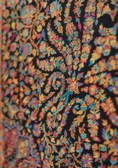 Pashmina Kani Jamawer Shawl D - 125 - Black