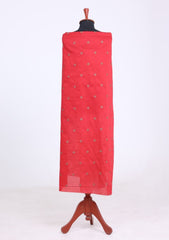 Lawn - Rubaaiyat - Embroidered 26 - Chiffon Dupatta - D#08 - Red