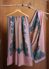 Pashmina Zari Jamawar Shawl D#05 - T Pink