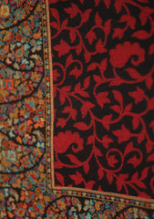 Pashmina Jamawar Shawl D - 50 - Black