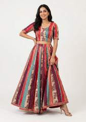 Georgette Silk Sitari Work - ASPL#115
